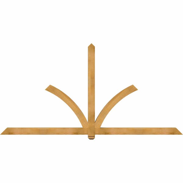 Ekena Millwork Redmond Rough Sawn Timber Gable Bracket, Western Red Cedar, 108"W x 54"H x 4"D x 4"F, 12/12 Pitch GBW108X54X0404RED00RWR - main